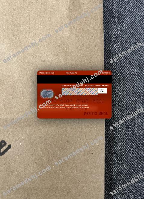 USA BB&T Corp. bank mastercard photolook back